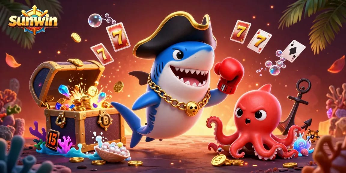 Engage with exciting gameplay at sunwin with a vibrant 3D illustration of casino fun!