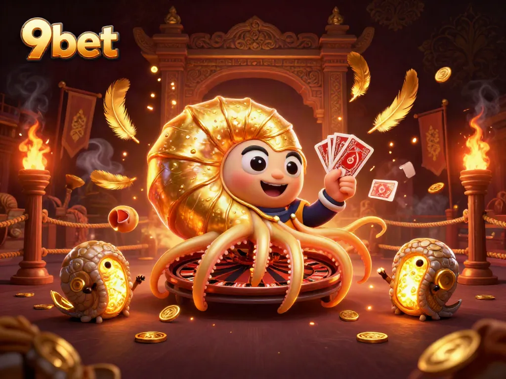 Experience thrilling wins at 9bet with a vibrant casino game scene filled with excitement.