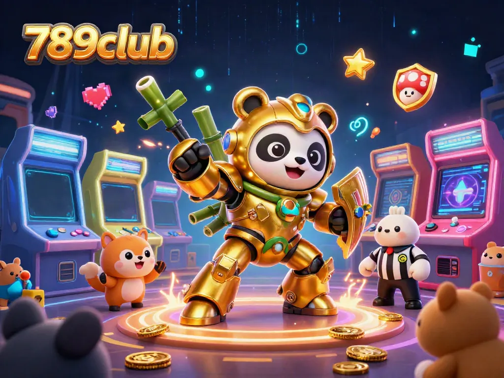 Engage with the vibrant energy of 789club in a colorful 3D casino-inspired arena.